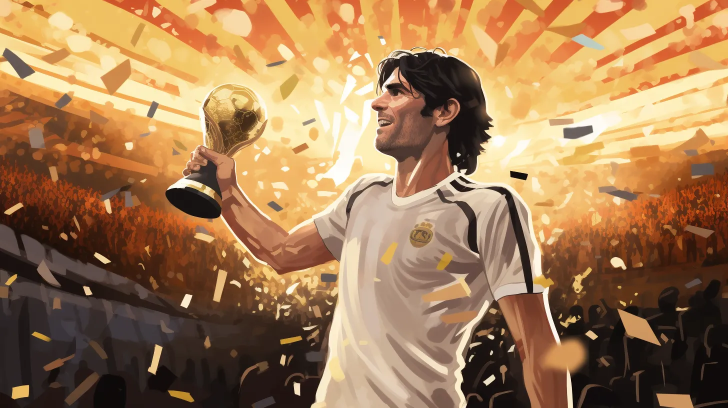 Soccer legend Kaká, radiant in victory